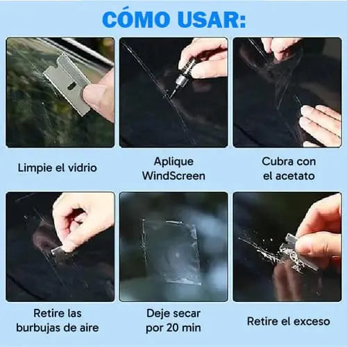 REPARADOR DE VIDRIO: Repara grietas y rayones en minutos